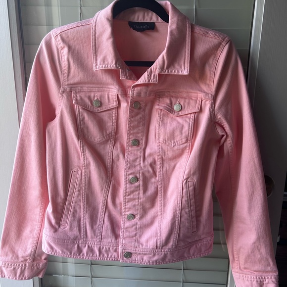 Talbots Jackets & Blazers - Talbots Denim Jacket in Light Pink in Size M